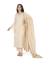 Load image into Gallery viewer, Gold Tissue Pita Kurta Set
