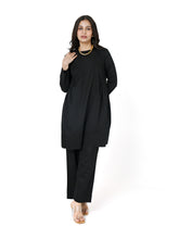 Load image into Gallery viewer, Black Short Kurta With Pant Set
