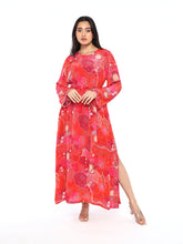 Load image into Gallery viewer, Red Kaftan Dress
