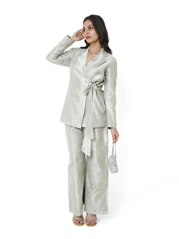 Champagne Gold Tissue Pant Suit