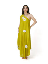 Load image into Gallery viewer, Parrot Green One Shoulder Dress
