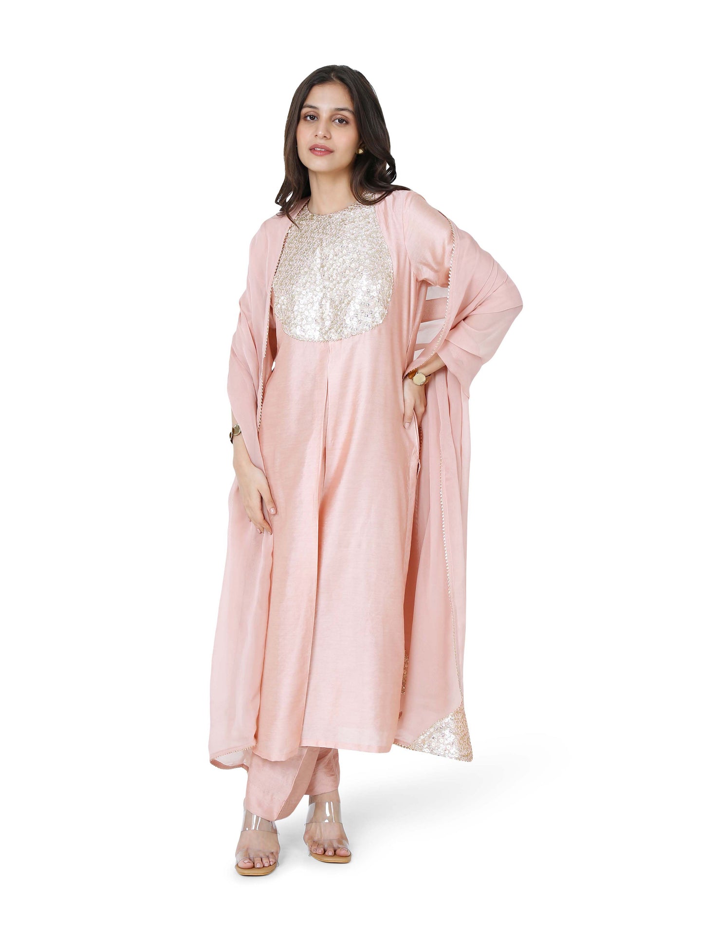 Dusty Pink Ghada Kurta Set