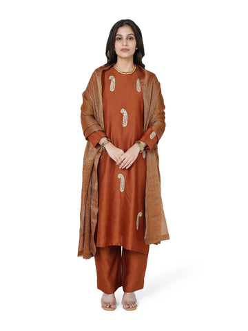 Chocolate Brown Keri Kurta Set