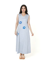 Load image into Gallery viewer, Grey Sleeveless Long Dress
