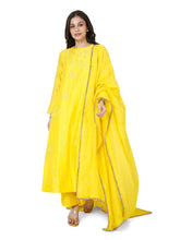 Load image into Gallery viewer, Yellow Pita Straight Kurta Set
