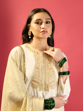 Load image into Gallery viewer, Off-White Straight Long Kurta Set
