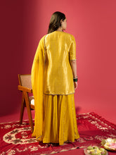 Load image into Gallery viewer, Mustard Barfi Kurta Palazzo Set
