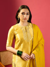 Load image into Gallery viewer, Mustard Barfi Kurta Palazzo Set
