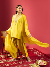 Load image into Gallery viewer, Mustard Dhoti &amp; Kurta Set
