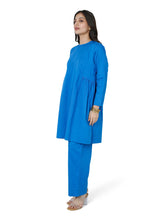 Load image into Gallery viewer, Electric Blue Short Kurta With Pant Set
