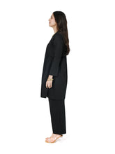 Load image into Gallery viewer, Black Short Kurta With Pant Set
