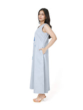 Load image into Gallery viewer, Grey Sleeveless Long Dress
