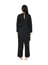 Load image into Gallery viewer, Black Short Kurta With Pant Set
