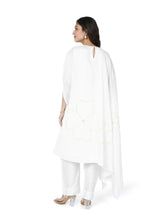 Load image into Gallery viewer, White Cape Kurta Set
