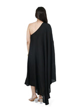 Load image into Gallery viewer, Black One Shoulder Dress
