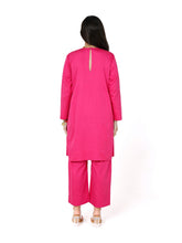 Load image into Gallery viewer, Pink Short Kurta With Pant Set
