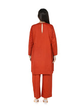 Load image into Gallery viewer, Brick Short Kurta With Pant Set
