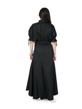 Load image into Gallery viewer, Black Skirt Shirt Set
