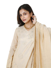 Load image into Gallery viewer, Gold Tissue Pita Kurta Set
