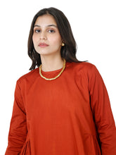 Load image into Gallery viewer, Brick Short Kurta With Pant Set
