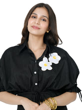 Load image into Gallery viewer, Black Skirt Shirt Set
