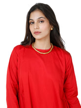 Load image into Gallery viewer, Red Short Kurta With Pant Set
