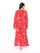 Load image into Gallery viewer, Red Kaftan Dress
