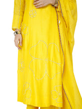 Load image into Gallery viewer, Yellow Pita Straight Kurta Set
