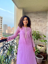 Load image into Gallery viewer, Lilac Tilla Chaav Kurta Set
