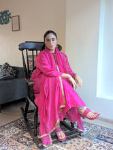 Load image into Gallery viewer, Hot Pink Chand Embroidered Kurta Set
