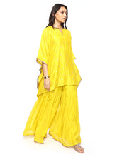 Load image into Gallery viewer, Mustard Short Kaftan And Garara Set
