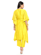 Load image into Gallery viewer, Mustard Kaftan Set With Belt
