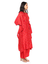 Load image into Gallery viewer, Red Kaftan Set With Belt
