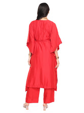 Load image into Gallery viewer, Red Kaftan Set With Belt
