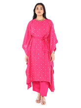 Load image into Gallery viewer, Pink Kaftan Set With Belt
