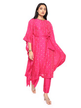 Load image into Gallery viewer, Pink Kaftan Set With Belt
