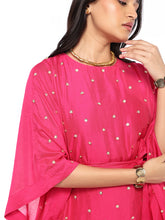 Load image into Gallery viewer, Pink Kaftan Set With Belt
