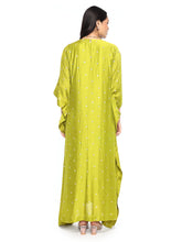 Load image into Gallery viewer, Parrot Green Mogra Kaftan
