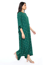 Load image into Gallery viewer, Rama Green Mogra Kaftan
