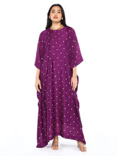 Load image into Gallery viewer, Deep Purple Mogra Kaftan
