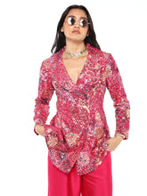 Load image into Gallery viewer, Pink Blingy Jacket Set
