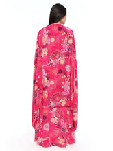 Load image into Gallery viewer, Pink Dhoti Skirt With Bustier &amp; Cape
