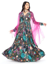 Load image into Gallery viewer, Green Anarkali Gown Set
