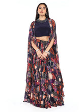 Load image into Gallery viewer, Navy Blue Lehenga
