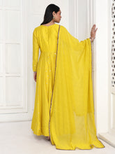 Load image into Gallery viewer, Mustard Mogra Anarkali Set
