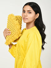 Load image into Gallery viewer, Mustard Yellow Summer Elastic Dress
