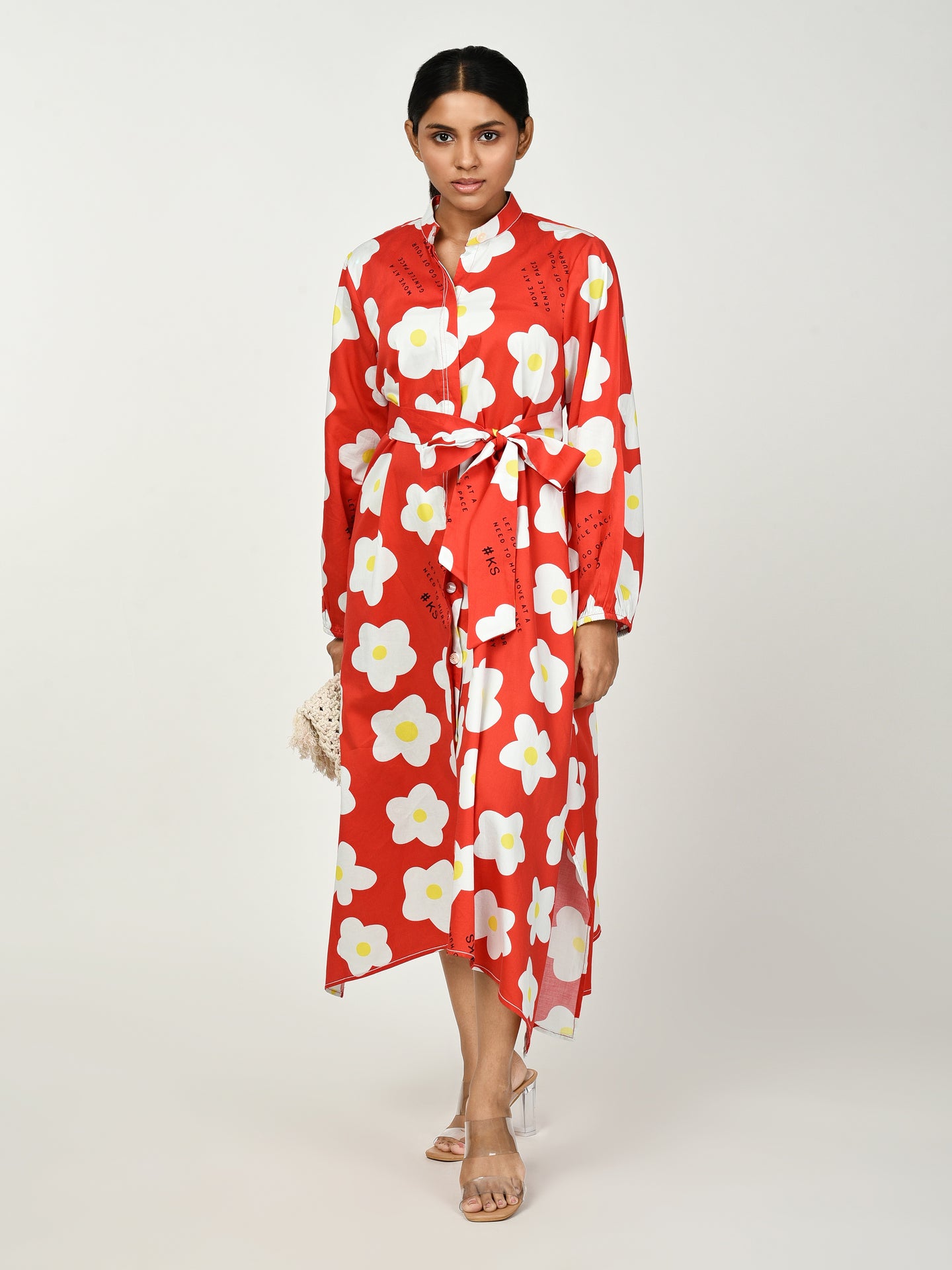 Red Summer Handkerchief Dress