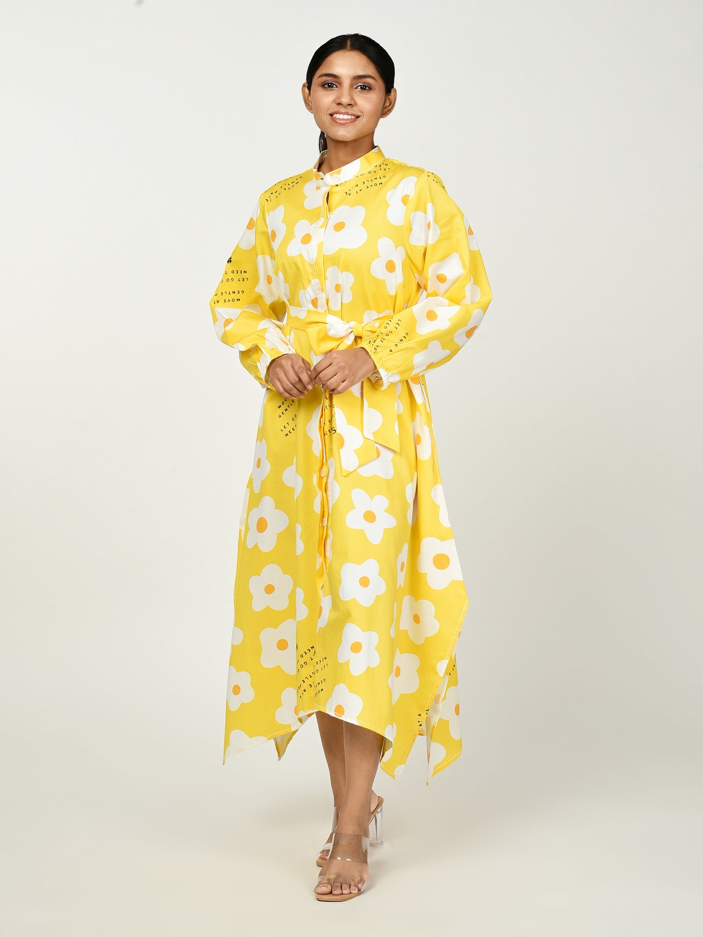 Sunshine Yellow Summer Handkerchief Dress