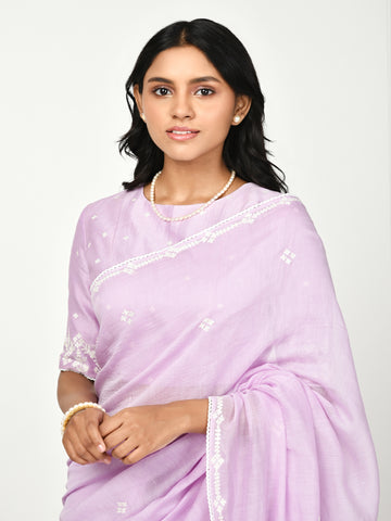 Lilac Chaav Saree