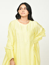 Load image into Gallery viewer, Yellow Chaav Pleated Kurta Set
